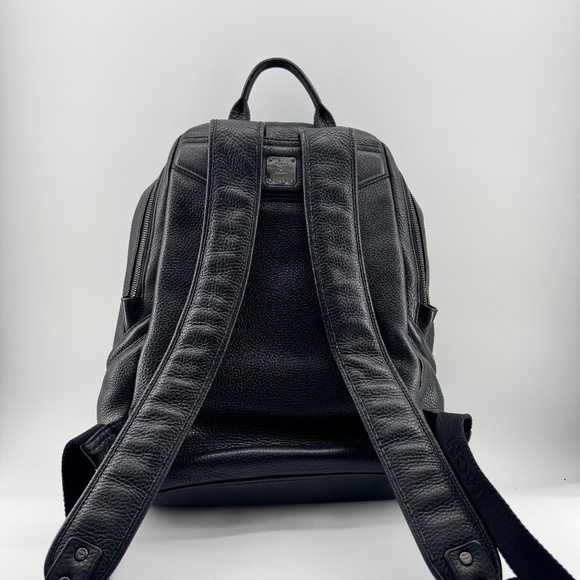 MCM Leather Backpack with Python Print Front Panel - Picture 2 of 16